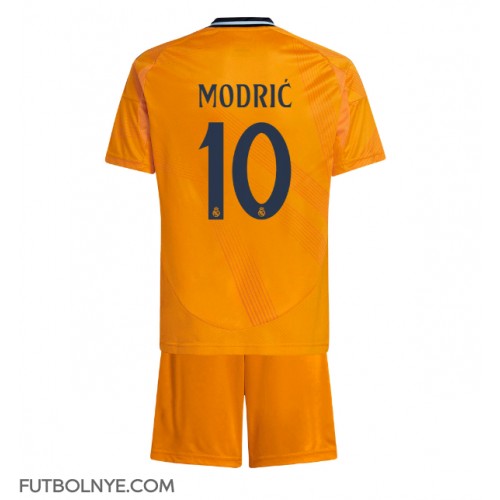 Camiseta Real Madrid Luka Modric #10 Visitante Equipación para niños 2024-25 manga corta (+ pantalones cortos)